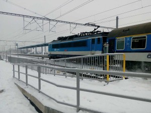 nádraží Úvaly, leden 2016