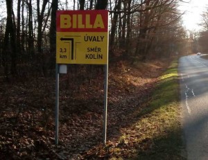 Billa Úvaly před otevřením